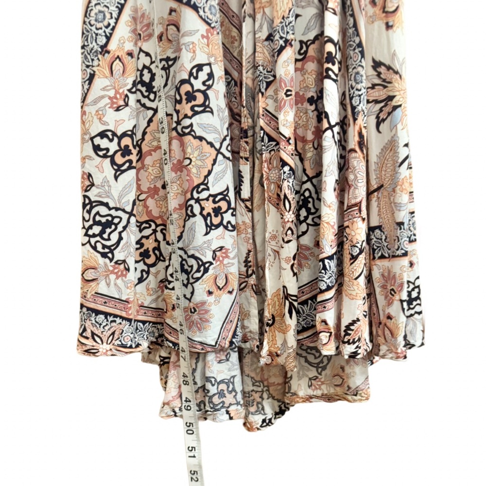 Abel The Label Charlotte Floral Maxi Halter Dress XS Anthropologie Boho Rayon - Picture 10 of 12